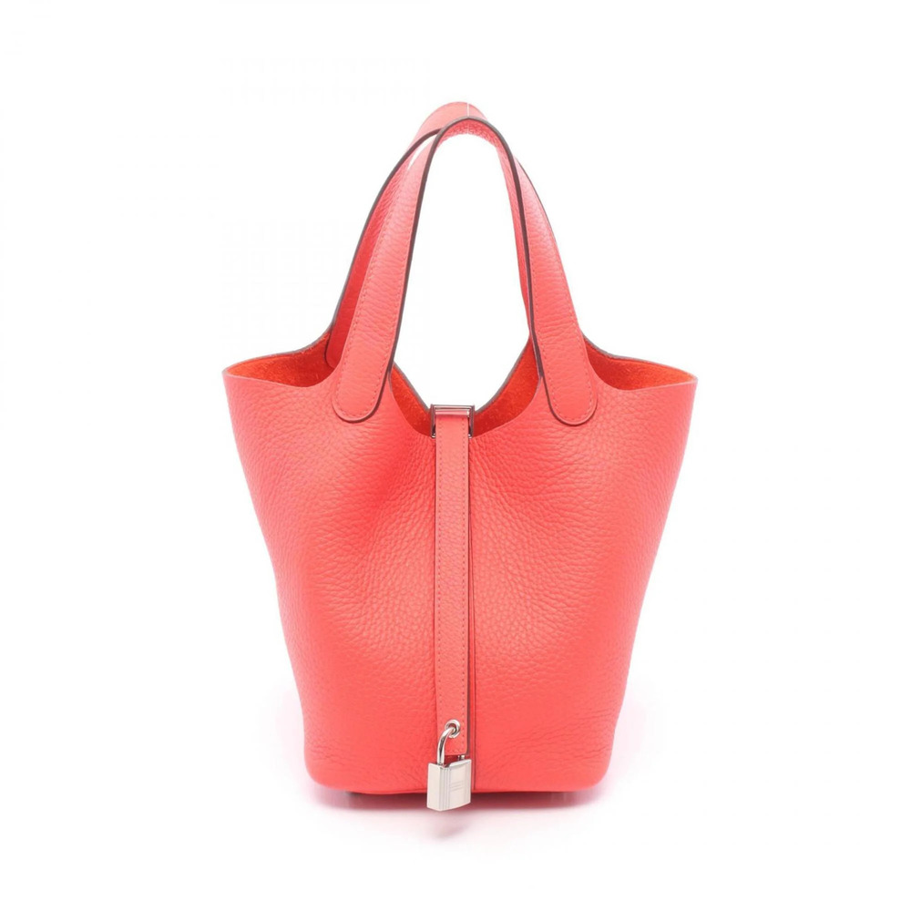 Hermes Picotin Lock PM Rose Texas Handbag, Taurillon Clemence Leather, Women'...